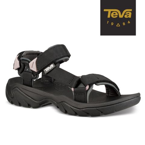 TEVA 經典暢銷【TEVA】原廠貨 女 Terra Fi 5 戶外健行運動涼鞋/雨鞋/水鞋(黑-TV1099443BLK)