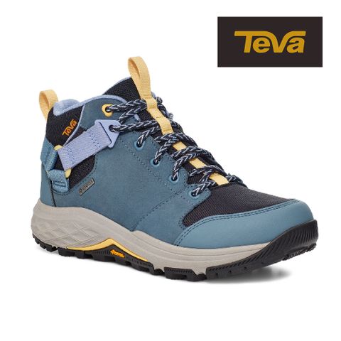 TEVA 經典暢銷【TEVA】女登山鞋 高筒防水黃金大底 寬楦登山鞋/健行鞋 Grandview GTX 原廠 (幻像藍-TV1106832BLMI)