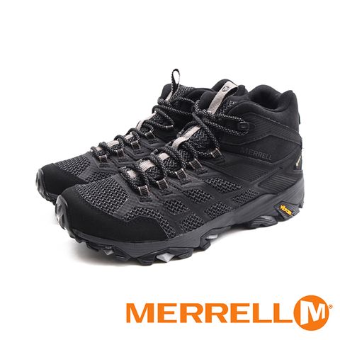MERRELL(男)MOAB FST 2 MID GTX中筒多功能健行運動鞋 男鞋-黑