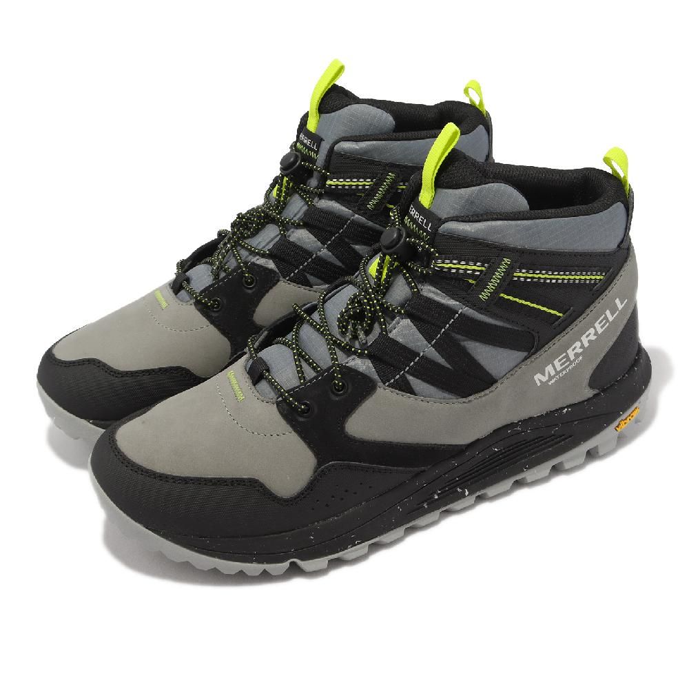 Merrell  戶外鞋 Nova Sneaker Boot Bungee WP 男鞋 黑灰 襪套式 真皮 登山 ML067113