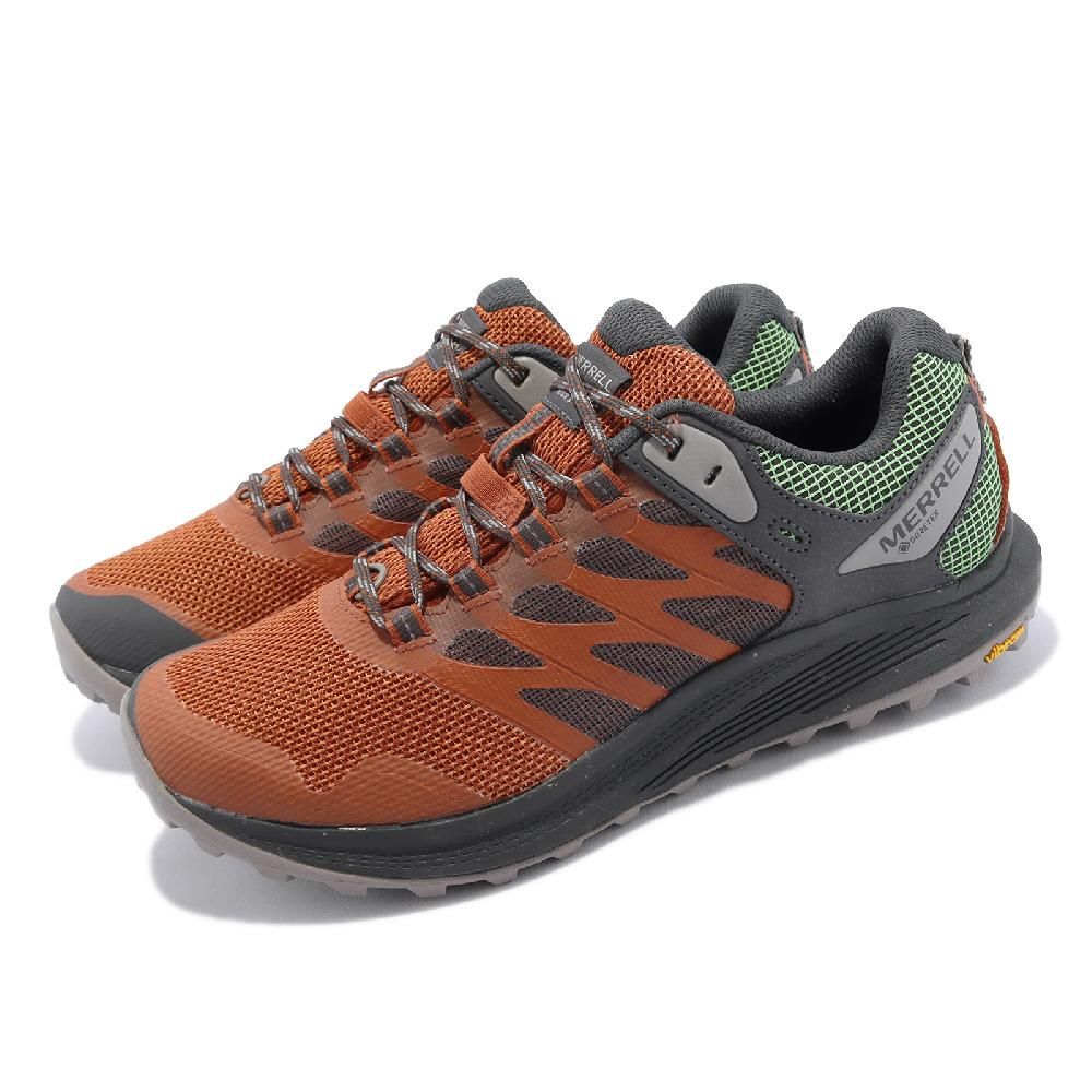 Merrell  戶外鞋 Nova 3 GTX 男鞋 橘 灰 防水 登山鞋 越野 郊山 黃金大底 ML067585