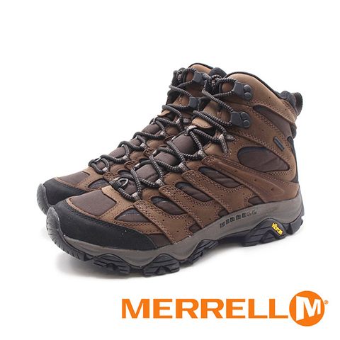 MERRELL(男)MOAB 3 APEX MID防水健行高筒登山鞋 男鞋-棕咖色