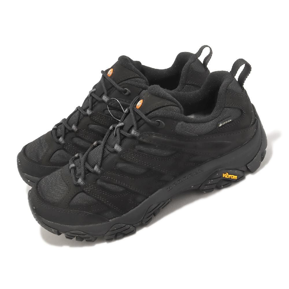 Merrell  邁樂 登山鞋 Moab 3 Smooth GTX 男鞋 防水 黑 珠面皮 郊山 越野 戶外 ML036361