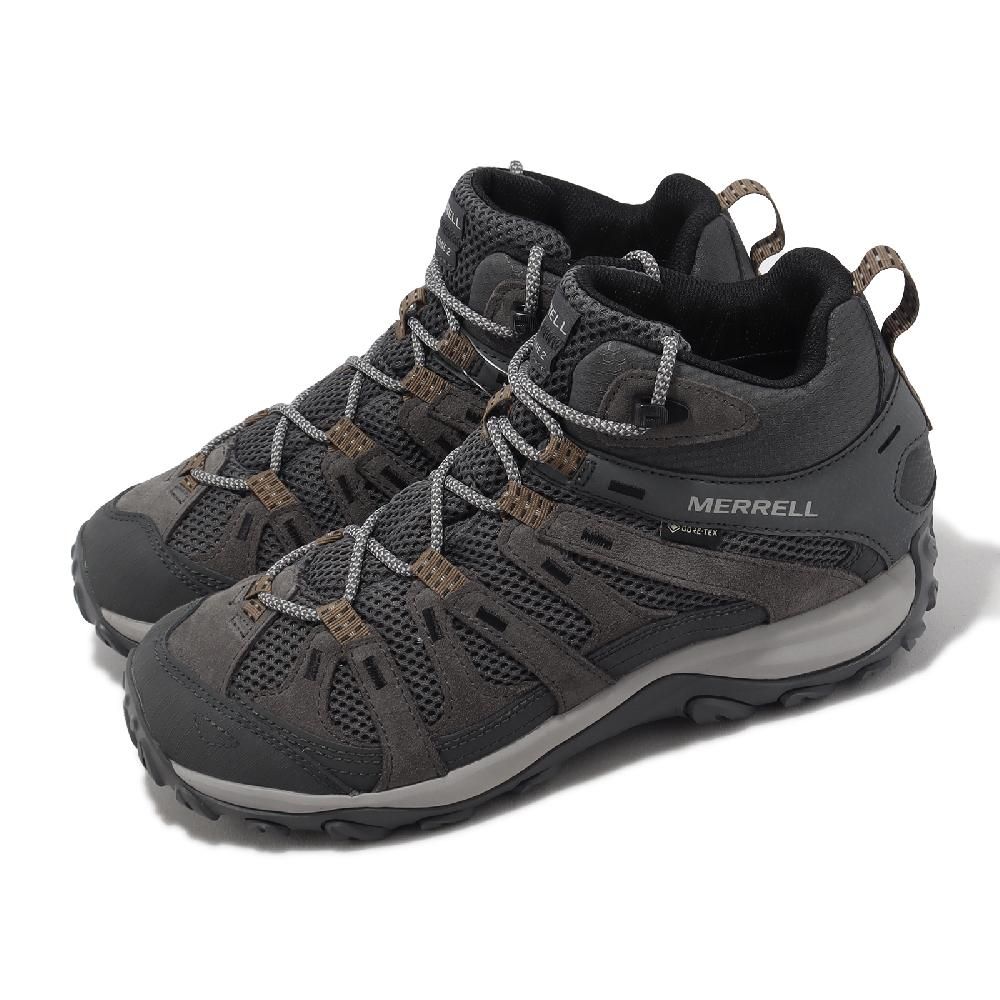 Merrell  邁樂 登山鞋 Alverstone 2 Mid GTX 男鞋 灰 防水 戶外 耐磨 郊山 中筒 越野 ML037165