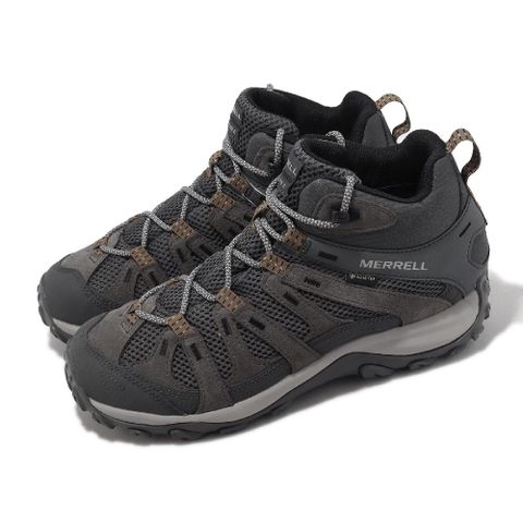 Merrell 邁樂 登山鞋 Alverstone 2 Mid GTX 男鞋 灰 防水 戶外 耐磨 郊山 中筒 越野 ML037165