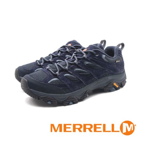 Merrell (男)MOAB 3 GORE-TEX防水登山健行鞋 男鞋-深藍