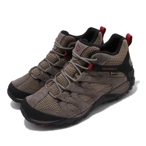 Merrell 邁樂 戶外鞋 Alverstone Mid GTX 男鞋 棕 黑 登山 越野 中筒 防水 耐磨 ML033023