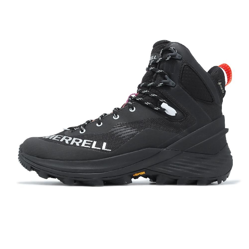 Merrell  邁樂 戶外鞋 Rogue Hiker Mid GTX 男鞋 黑 防水 抓地 黃金大底 緩震 登山鞋 ML037581