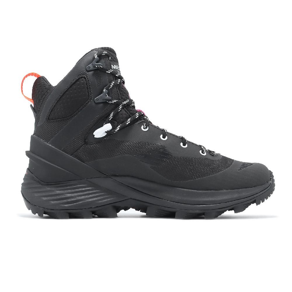 Merrell  邁樂 戶外鞋 Rogue Hiker Mid GTX 男鞋 黑 防水 抓地 黃金大底 緩震 登山鞋 ML037581