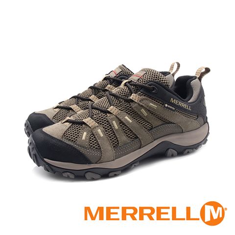 Merrell (男)ALVERSTONE 2 GTX郊山健行低筒登山鞋 男鞋-綠黑