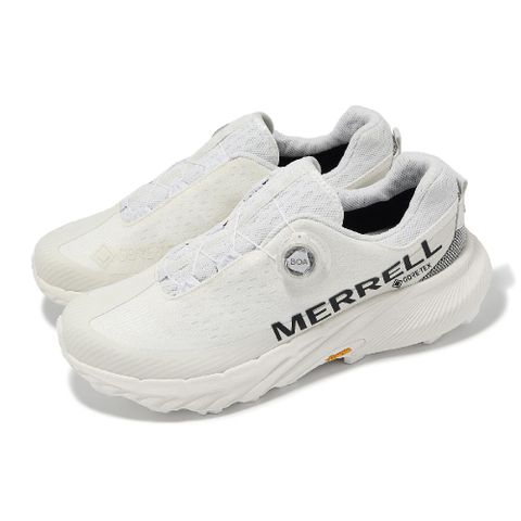 Merrell 邁樂 越野跑鞋 Agility Peak 5 Boa GTX 男鞋 白 黑 防水 襪套 旋鈕 郊山 運動鞋 ML068061