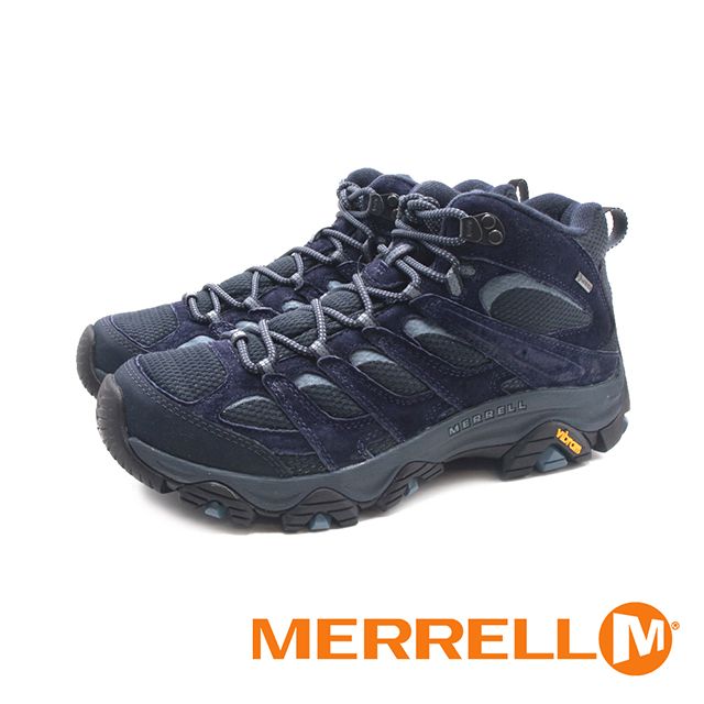 Merrell (男)MOAB 3 MID GORE-TEX防水登山中筒鞋 男鞋-深藍