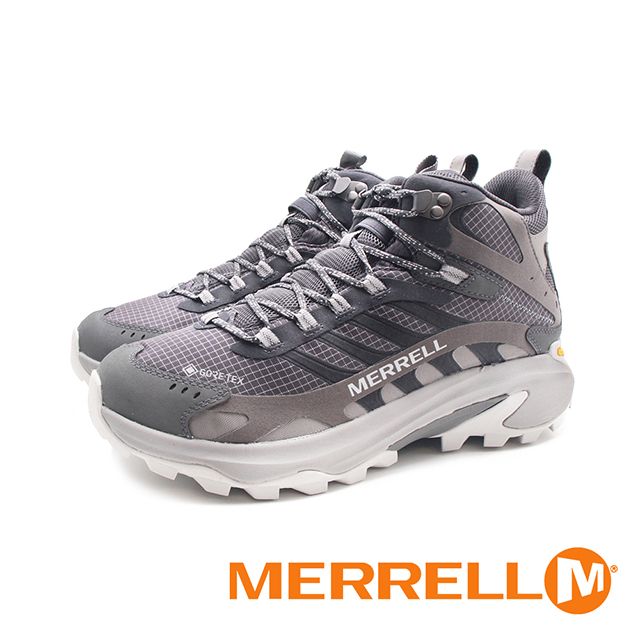 Merrell (男)MOAB SPEED 2 MID GORE-TEX防水輕量登山戶外高筒鞋 男鞋-岩灰