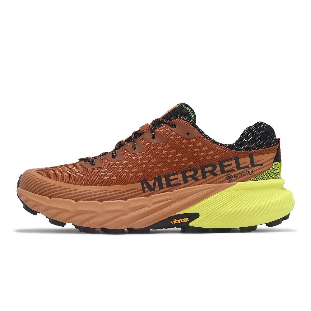 Merrell  邁樂 越野跑鞋 Agility Peak 5 GTX 男鞋 橘 黃 防水 襪套 抓地 越野 運動鞋 ML068101