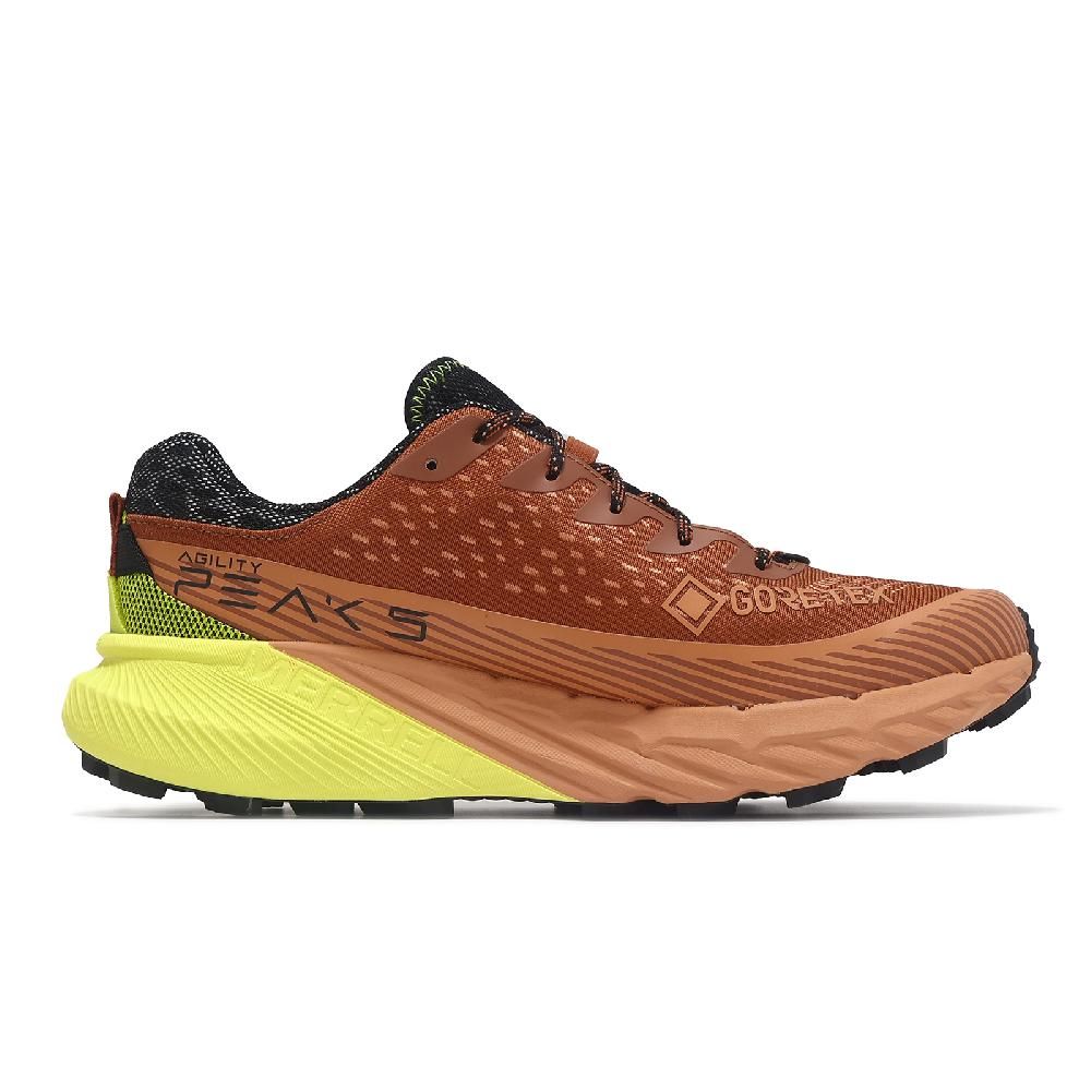 Merrell  邁樂 越野跑鞋 Agility Peak 5 GTX 男鞋 橘 黃 防水 襪套 抓地 越野 運動鞋 ML068101