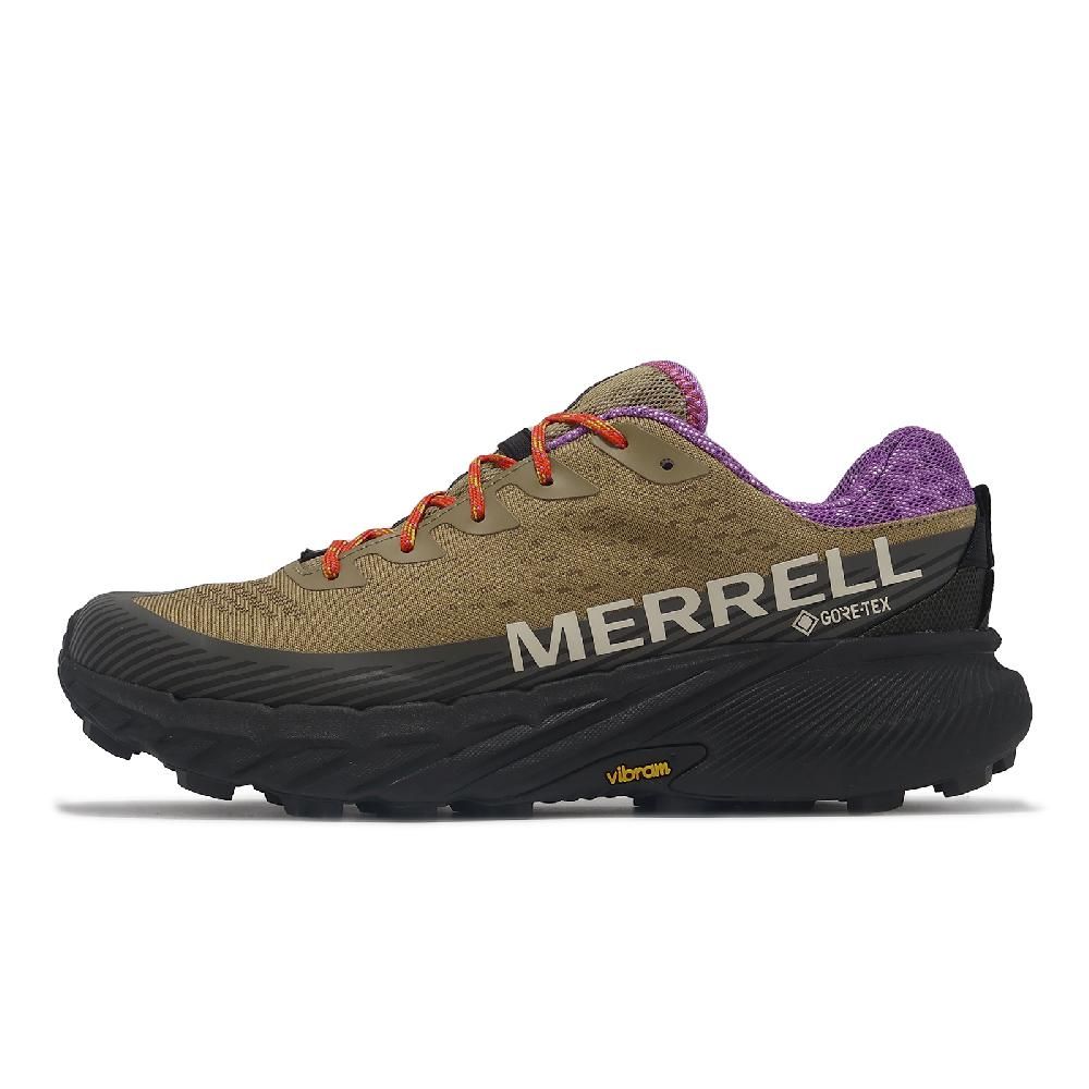 Merrell  邁樂 越野跑鞋 Agility Peak 5 GTX 男鞋 棕 紫 防水 襪套 抓地 越野 運動鞋 ML068107