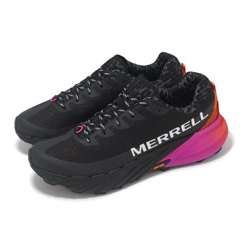 Merrell 邁樂 越野跑鞋 Agility Peak 5 男鞋 黑 紫 橘 回彈 抓地 越野 運動鞋 ML068235