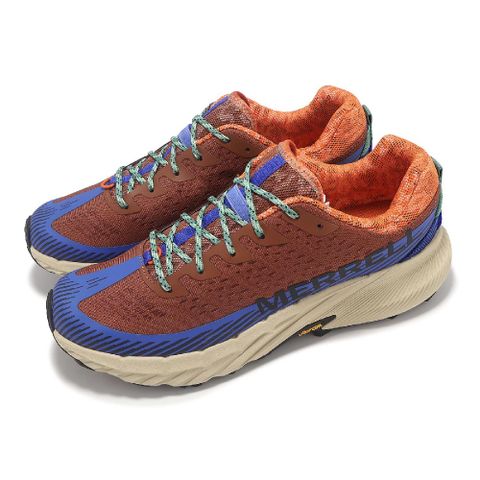 Merrell 邁樂 越野跑鞋 Agility Peak 5 男鞋 磚咖色 緩衝 抓地 橡膠大底 運動鞋 ML068117