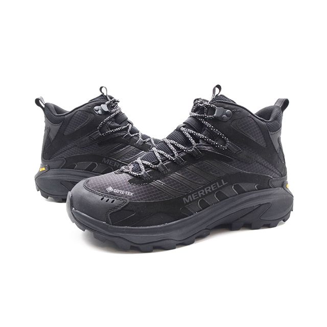 Merrell (男)MOAB SPEED 2 MID GORE-TEX防水輕量登山戶外高筒鞋 男鞋-黑