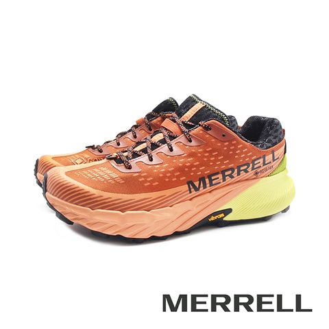 Merrell (男)AGILITY PEAK 5 GTX 防水戶外健身輕量型慢跑越野鞋 男鞋-活力橘