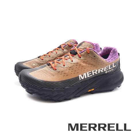 Merrell (男)AGILITY PEAK 5 GTX 防水戶外健身輕量型慢跑越野鞋 男鞋-拿鐵棕