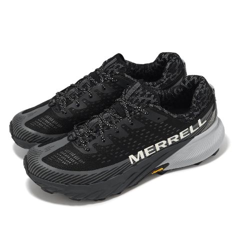 Merrell 邁樂 越野跑鞋 Agility Peak 5 男鞋 黑 灰 抓地 橡膠大底 回彈 運動鞋 ML067759