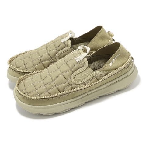 Merrell 邁樂 休閒鞋 Hut Moc 2 Packable 男鞋 卡其 抗撕裂 便攜 拉鍊便鞋 懶人鞋 ML006715