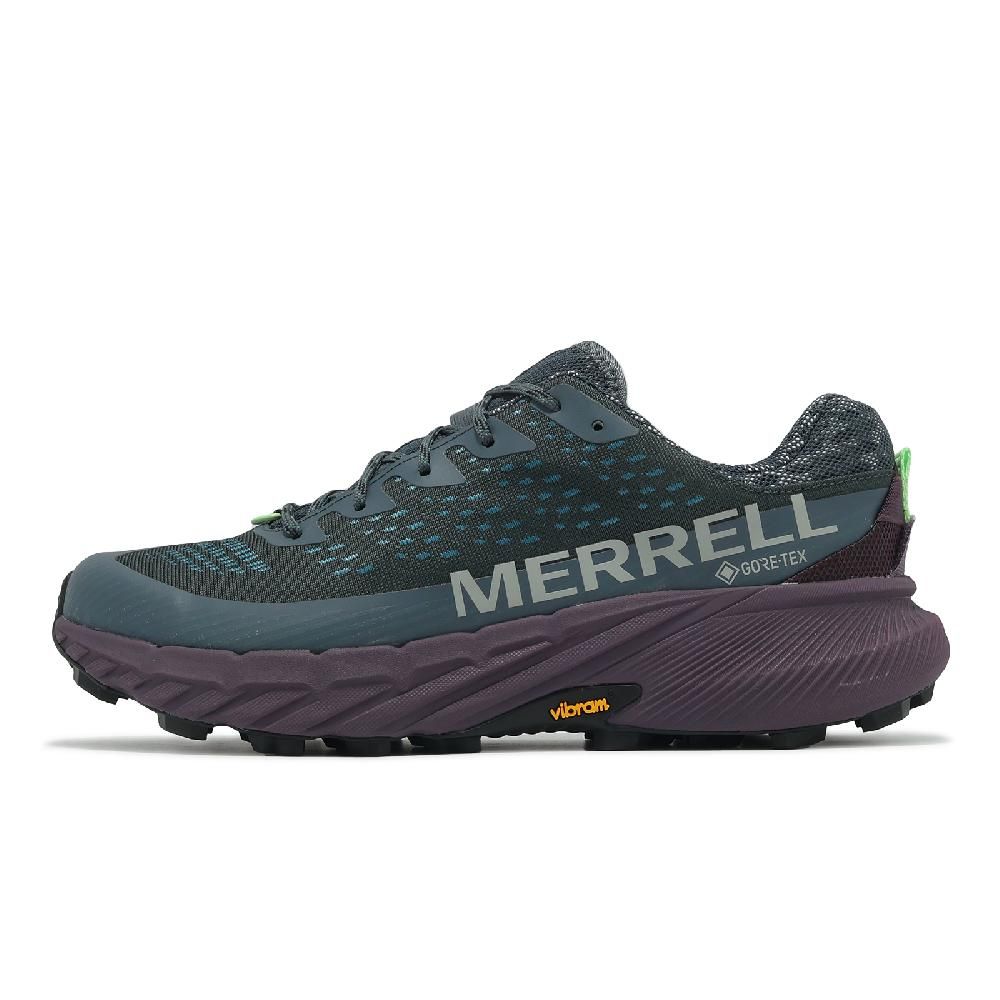 Merrell Merrell 邁樂 越野跑鞋 Agility Peak 5 GTX 男鞋 藍 紫 防水 黃金大底 回彈 戶外 運動鞋 ML068187