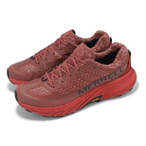 Merrell Merrell 邁樂 越野跑鞋 Agility Peak 5 GTX 男鞋 紅 黑 防水 黃金大底 回彈 戶外 運動鞋 ML068185