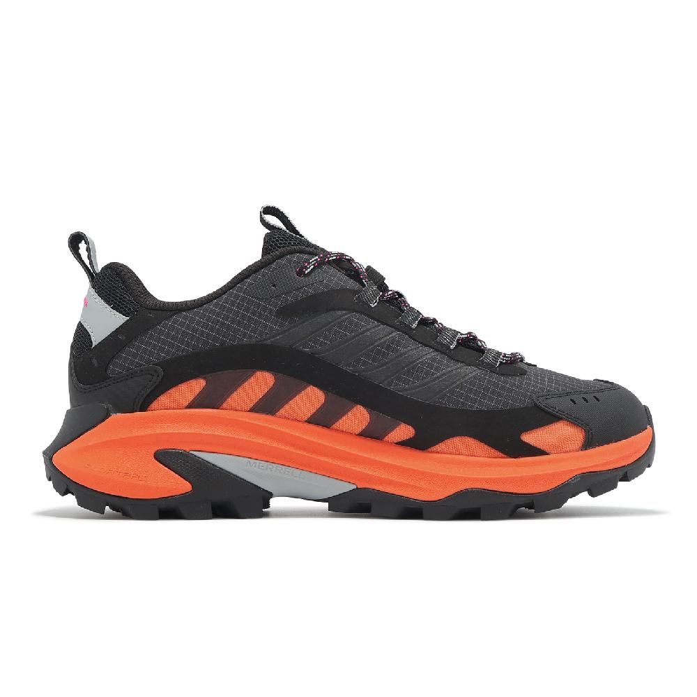 Merrell Merrell 邁樂 戶外鞋 Moab Speed 2 GTX 男鞋 黑橘 防水 抗撕裂 黃金大底 登山鞋  ML038393