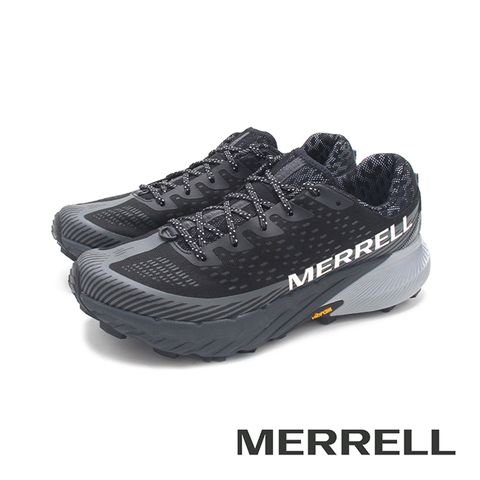 Merrell (男)AGILITY PEAK 5輕量戶外越野慢跑運動鞋 男鞋-黑灰