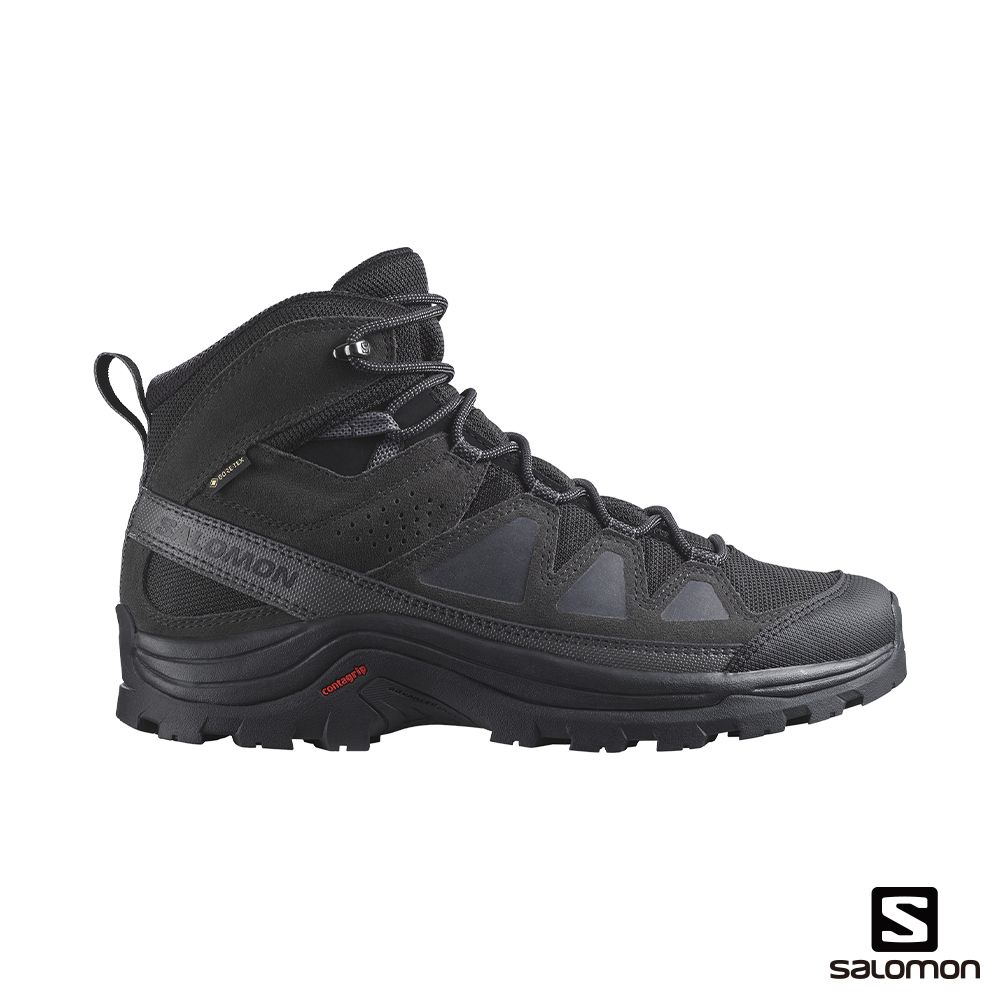 SALOMON  男 QUEST ROVE Goretex 高筒登山鞋 黑/幻灰/磁灰