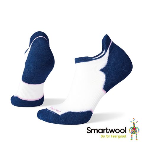 Smartwool 女機能跑步局部輕量減震踝襪 白色