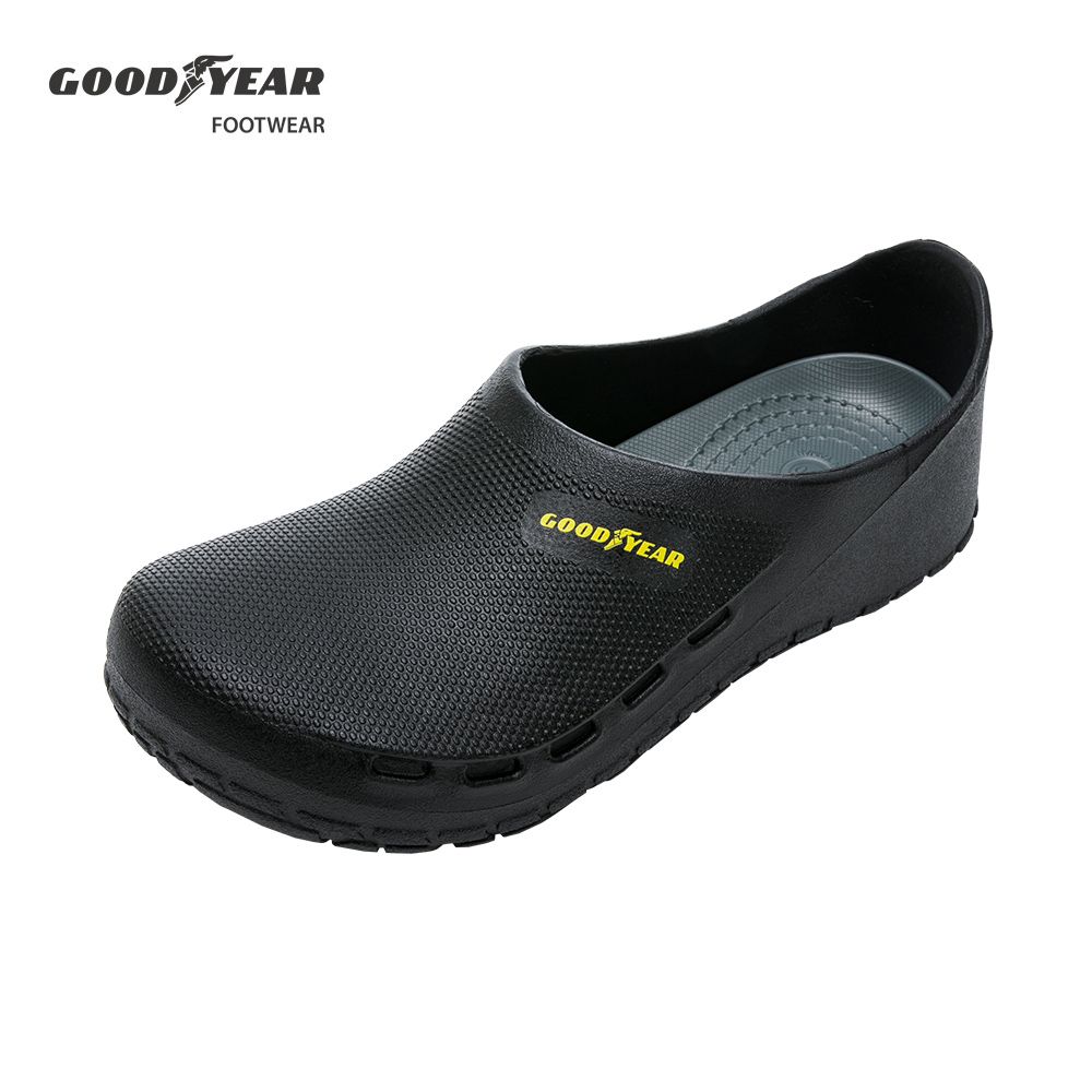 Goodyear 固特異 台灣製造 輕便托鞋/男 防水 黑灰(GAMP13600)