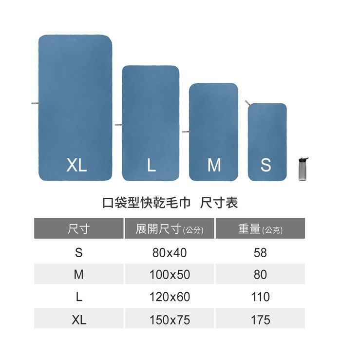 SEA TO SUMMIT 【澳洲】9折! 口袋型快乾毛巾_S