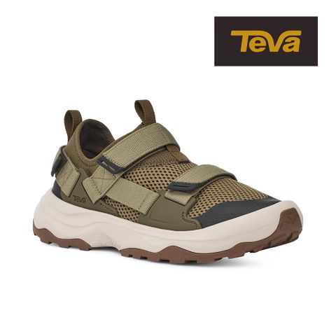 TEVA 經典暢銷【TEVA】男護趾涼鞋 水陸兩棲 護趾運動涼鞋/雨鞋/水鞋 Outflow Universal 原廠 (深橄欖-TV1136311DOL)
