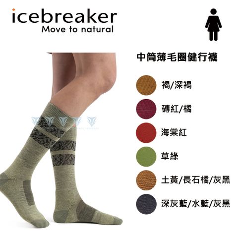 icebreaker IB0A56GO - 女 中筒薄毛圈健行襪