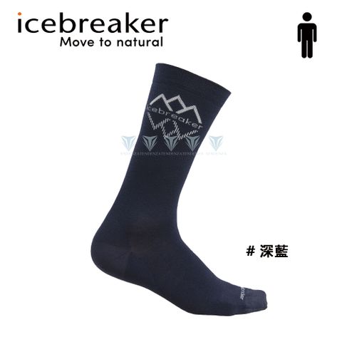 icebreaker IB0A56Z4 男 中筒細針織都會休閒襪