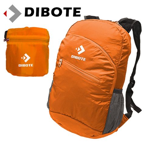 DIBOTE 迪伯特 折疊背包攻頂包登山背包  (橘)