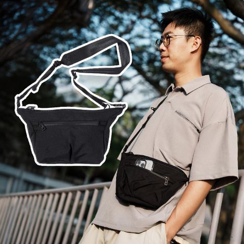 F/CE 側背包 FR CORDURA INVERTED TRAPEZIUM POUCH 黑 抗撕裂 斜背包 FFR36241B0001BLA