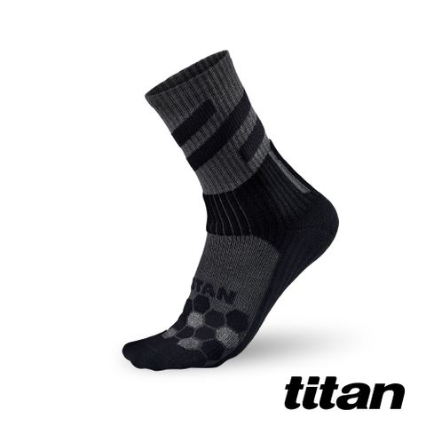襪子+護踝全面防護【titan】專業籃球襪_灰