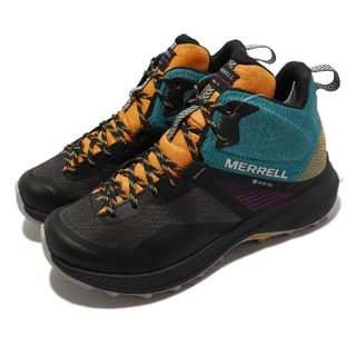 Merrell 戶外鞋 MQM 3 Mid GTX 女鞋 黑 藍綠 防水 輕量 高筒 支撐 登山鞋 ML135528