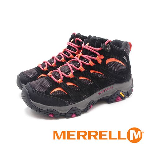 Merrell (女)MOAB 3 MID GORE-TEX防水登山中筒鞋 女鞋-黑(另有淺灰)