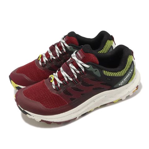 Merrell 邁樂 戶外鞋 Antora 3 GTX 女鞋 紅 黃 防水 登山鞋 黃金大底 郊山 越野 ML067814