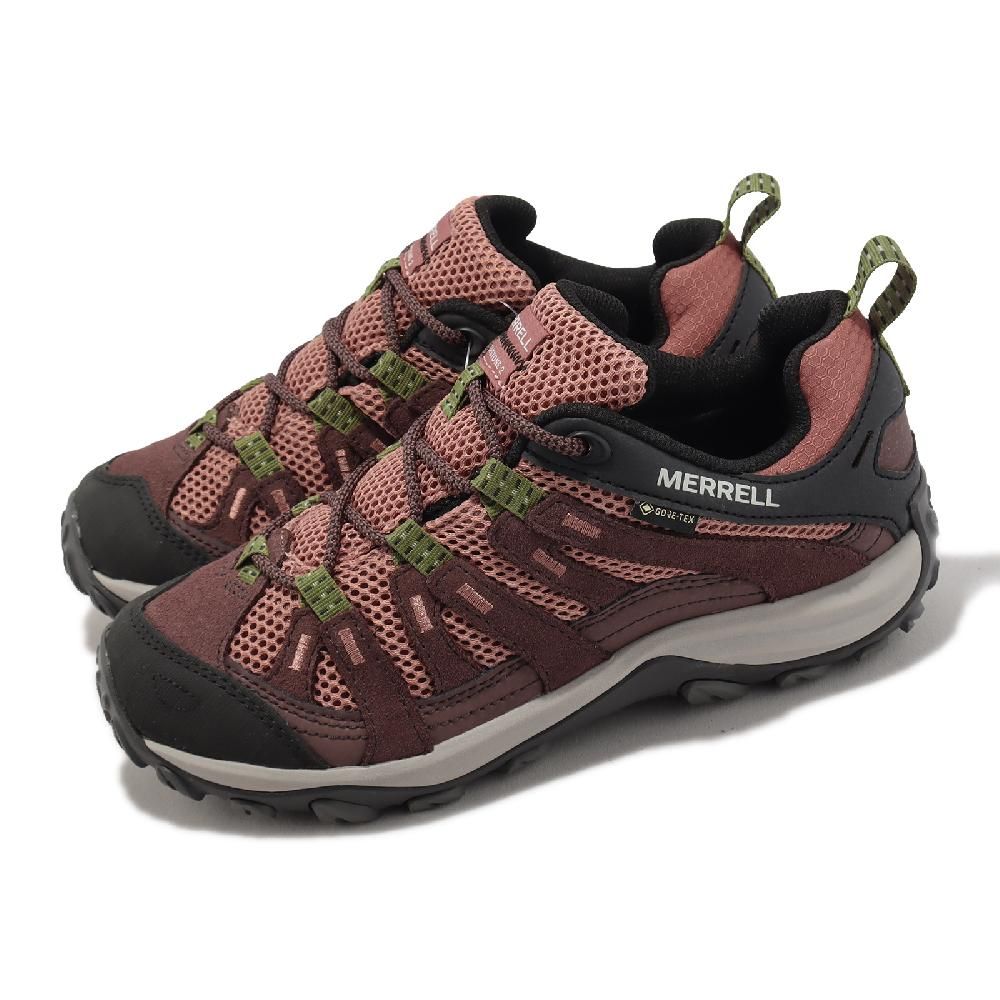 Merrell  邁樂 登山鞋 Alverstone 2 GTX 女鞋 珊瑚紅 黑 防水 越野 戶外 郊山 ML037548