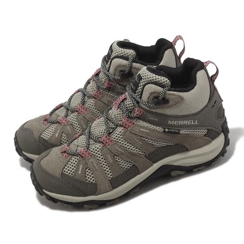 Merrell 邁樂 登山鞋 Alverstone 2 Mid GTX 女鞋 灰 棕 防水 耐磨 戶外 越野 中筒 ML037042