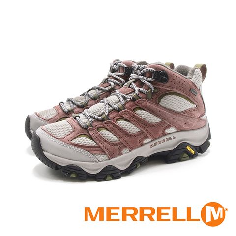 Merrell (女)MOAB 3 MID GORE-TEX中筒防水登山健行鞋 女鞋-玫瑰粉