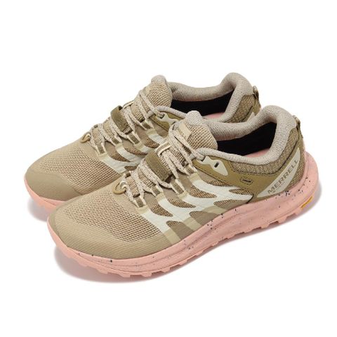 Merrell 邁樂 戶外鞋 Antora 3 GTX 女鞋 棕 粉 防水 黃金大底 緩衝 抓地 郊山 登山鞋 ML068156