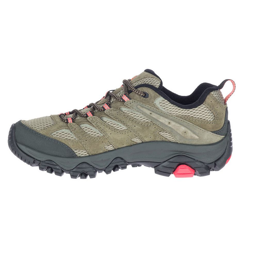 Merrell  MOAB 3 女 寬楦 GORE-TEX 多功能健行鞋 橄欖綠 J036322W