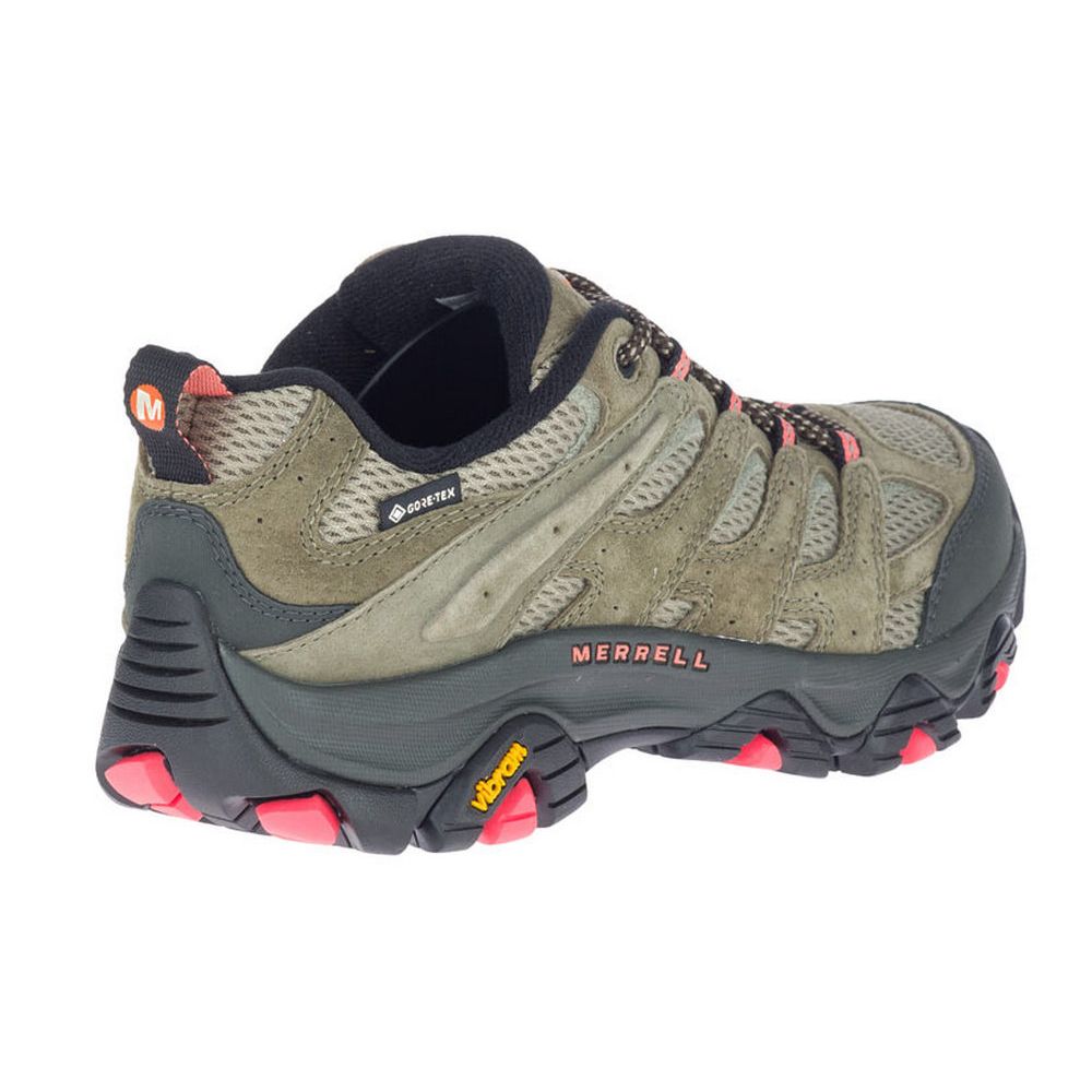 Merrell  MOAB 3 女 寬楦 GORE-TEX 多功能健行鞋 橄欖綠 J036322W